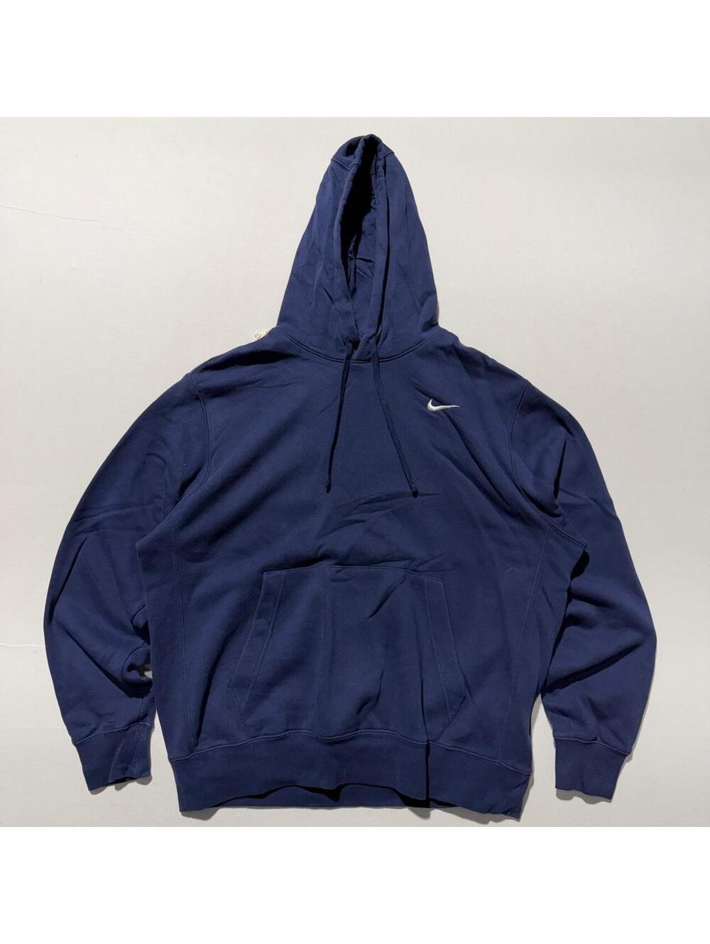 Y2K Nike Swoosh Navy Blue Hoodie
